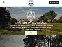 Tablet Screenshot of galtcountryclub.com